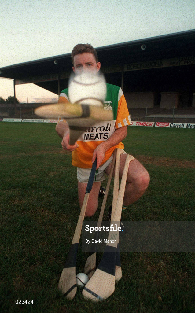 23 August 1995; Offaly hurler Brian Whelahan at a Offaly senior hurling training session at O'Connor Park in Tullamore, Offaly. Photo by David Maher/Sportsfile