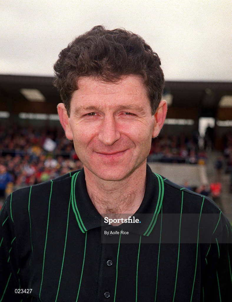 30 May 1999; Referee Brian White before during the Bank of Ireland Leinster Senior Football Championship 2nd Preliminary Round match between Westmeath and Longford at Cusack Park in Mullingar, Westmeath. Photo by Aoife Rice/Sportsfile