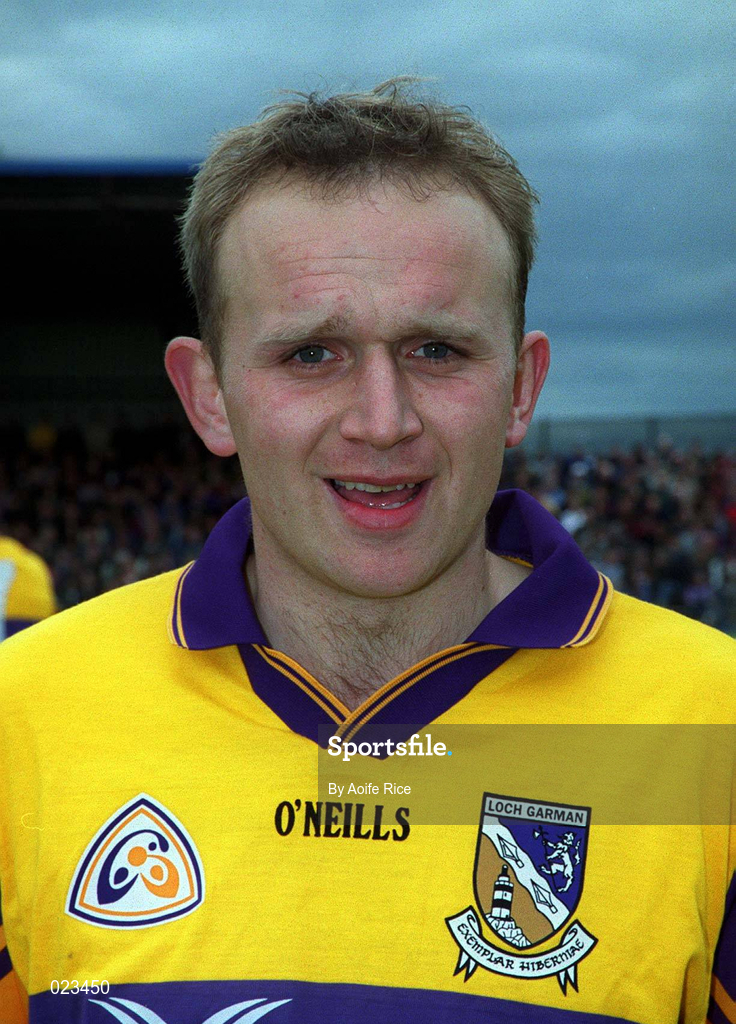 16 May 1999; Colin Sunderland of Wexford before the Bank of Ireland Leinster Senior Football Championship Preliminary Round Replay match between Longford and Wexford at Pearse Park in Longford. Photo by Aoife Rice/Sportsfile