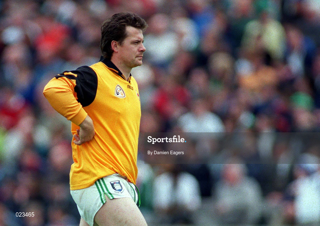 30 May 1999; Cormac McAdam of Fermanagh during the Bank of Ireland Ulster Senior Football Championship Preliminary Round match between Monaghan and Fermanagh at St Tiernach's Park in Clones, Monaghan. Photo by Damien Eagers/Sportsfile