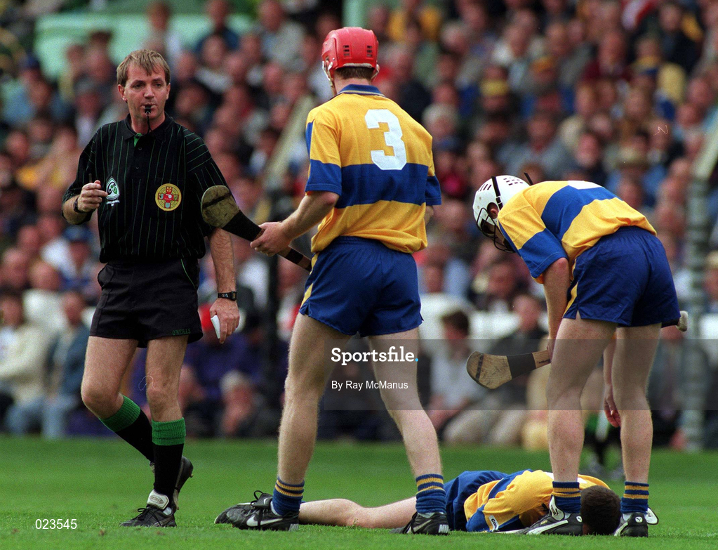14 September 1997; Referee Dickie Murphy Clare during the Guinness All-Ireland Senior Hurling Championship Final match between Clare and Tipperary at Croke Park in Dublin. Photo by Ray McManus/Sportsfile