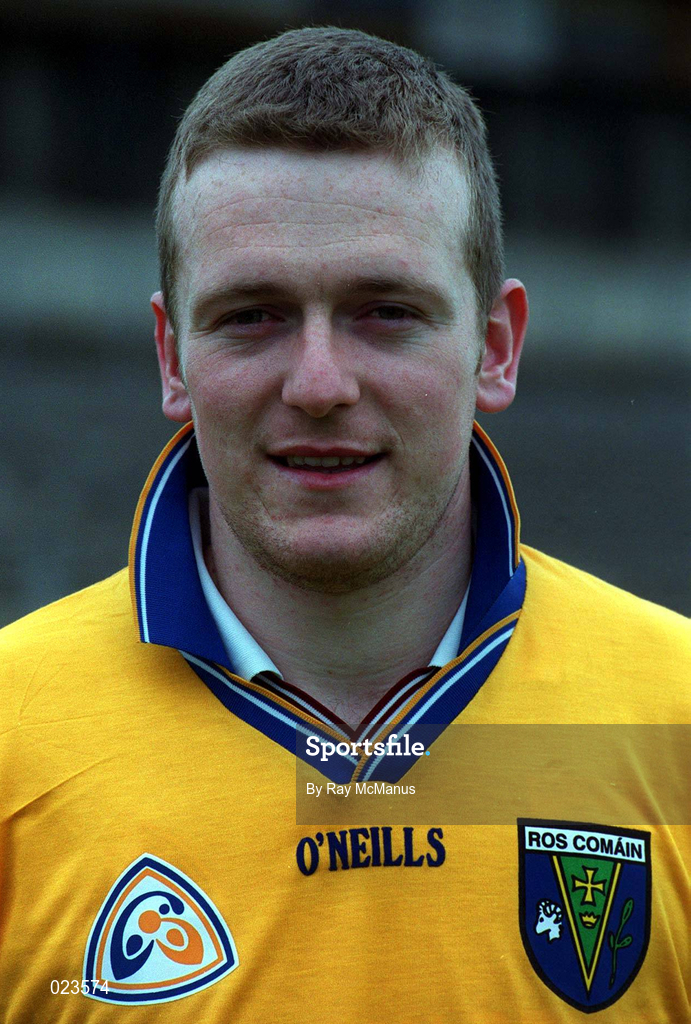 27 May 1999; Eddie Lohan during a Roscommon Football squad portraits session at Dr Hyde Park in Roscommon. Photo by Ray McManus/Sportsfile