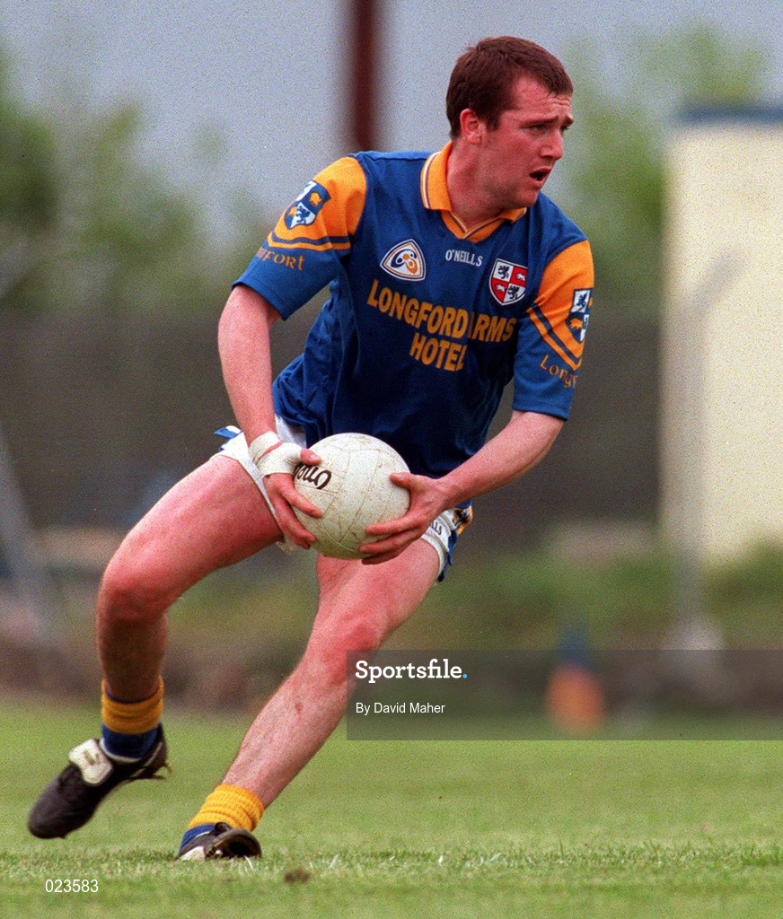 16 May 1999; Enda Barden of Longford during the Bank of Ireland Leinster Senior Football Championship Preliminary Round Replay match between Longford and Wexford at Pearse Park in Longford. Photo by David Maher/Sportsfile