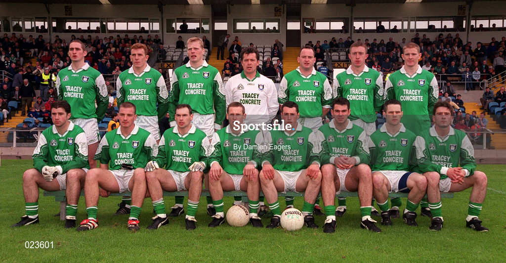 30 May 1999; The Fermanagh team before the Bank of Ireland Ulster Senior Football Championship Preliminary Round match between Monaghan and Fermanagh at St Tiernach's Park in Clones, Monaghan. Photo by Damien Eagers/Sportsfile