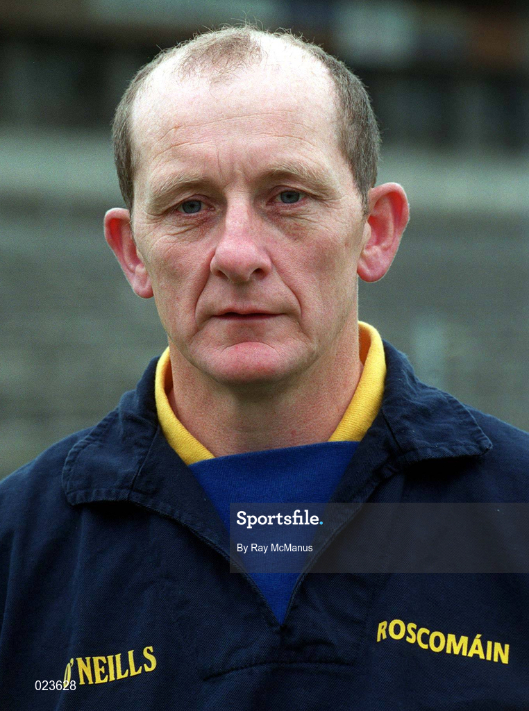 27 May 1999; Manager Gay Sheerin during a Roscommon Football squad portraits session at Dr Hyde Park in Roscommon. Photo by Ray McManus/Sportsfile