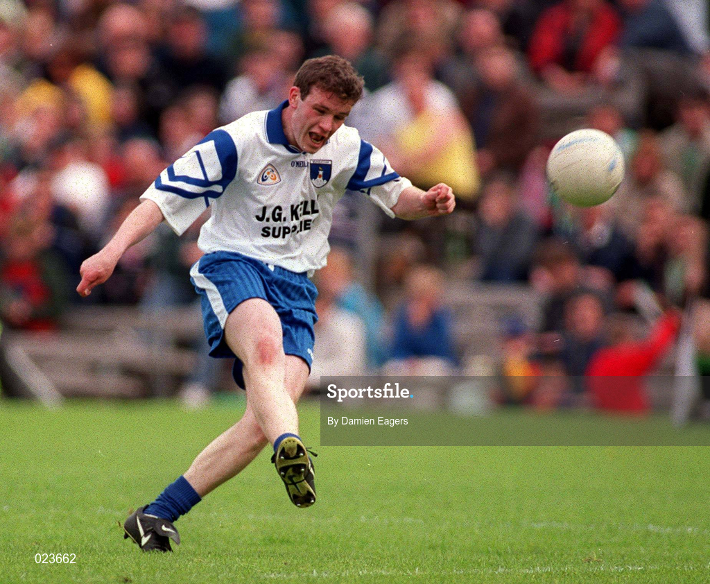 30 May 1999; Ian Larmer of Monaghan during the Bank of Ireland Ulster Senior Football Championship Preliminary Round match between Monaghan and Fermanagh at St Tiernach's Park in Clones, Monaghan. Photo by Damien Eagers/Sportsfile