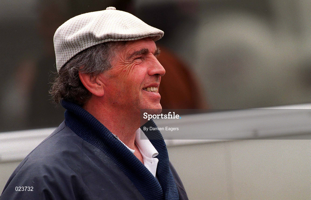 29 May 1999; Commentator Johnny Giles before the during the International Friendly match between Republic of Ireland and Northern Ireland at Lansdowne Road in Dublin. Photo by Damien Eagers/Sportsfile