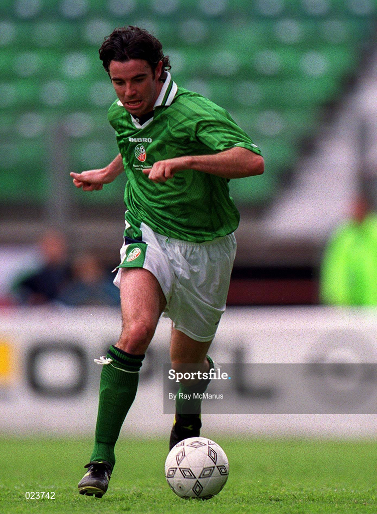 29 May 1999; Keith O'Neill of Republic of Ireland during the International Friendly match between Republic of Ireland and Northern Ireland at Lansdowne Road in Dublin. Photo by Ray McManus/Sportsfile