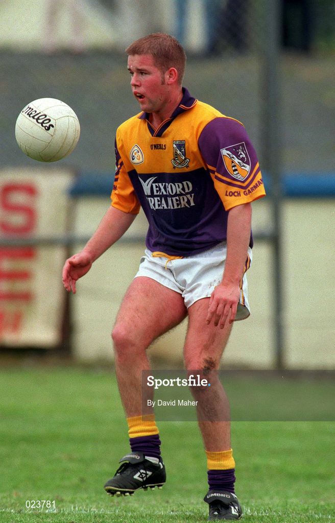 16 May 1999; Leigh O'Brien of Wexford during the Bank of Ireland Leinster Senior Football Championship Preliminary Round Replay match between Longford and Wexford at Pearse Park in Longford. Photo by David Maher/Sportsfile