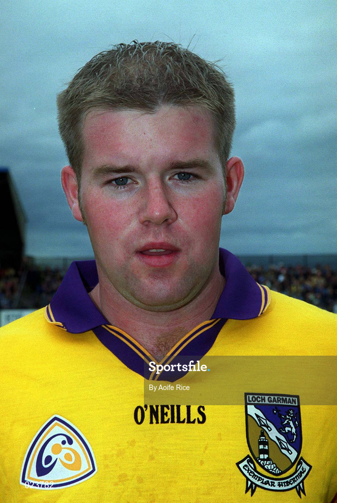 16 May 1999; Leigh O'Brien of Wexford before the Bank of Ireland Leinster Senior Football Championship Preliminary Round Replay match between Longford and Wexford at Pearse Park in Longford. Photo by Aoife Rice/Sportsfile