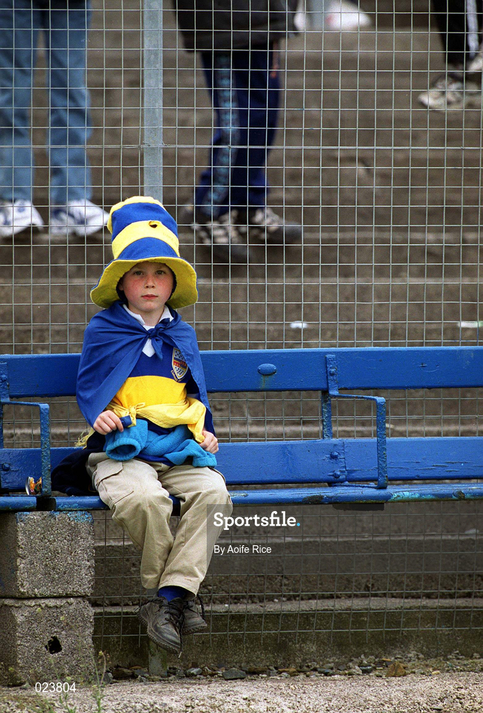 16 May 1999; Longford fan Patrick Corcoran from Clonguish at the Bank of Ireland Leinster Senior Football Championship Preliminary Round Replay match between Longford and Wexford at Pearse Park in Longford. Photo by Aoife Rice/Sportsfile