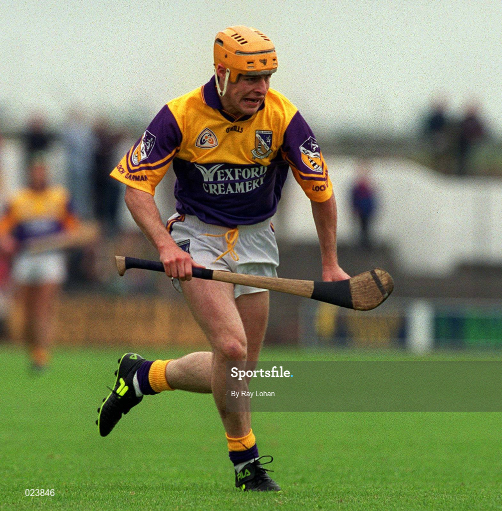 30 May 1999; Michael Jordan of Wexford during the Guinness Leinster Senior Hurling Championship Quarter-Final match between Dublin and Wexford at Nowlan Park in Kilkenny. Photo by Ray Lohan/Sportsfile