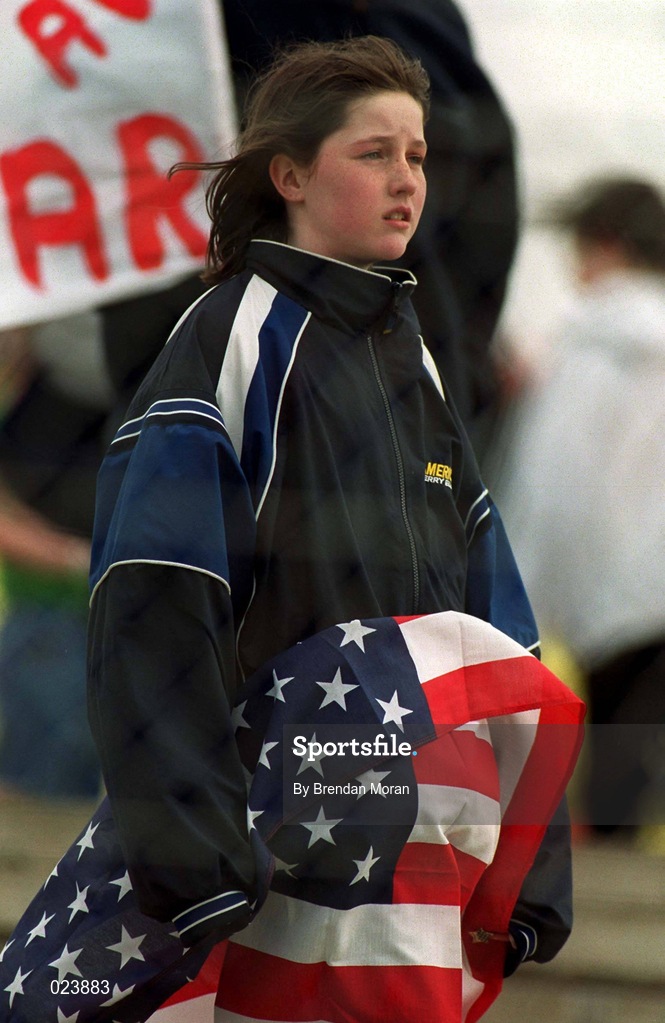 29 May 1999; A New York supporter at the Bank of Ireland Connacht Senior Football Championship Quarter-Final match between Mayo and New York at MacHale Park in Castlebar, Mayo. Photo by Brendan Moran/Sportsfile