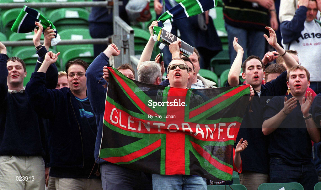 29 May 1999; Northern Ireland supporters at the International Friendly match between Republic of Ireland and Northern Ireland at Lansdowne Road in Dublin. Photo by Ray Lohan/Sportsfile