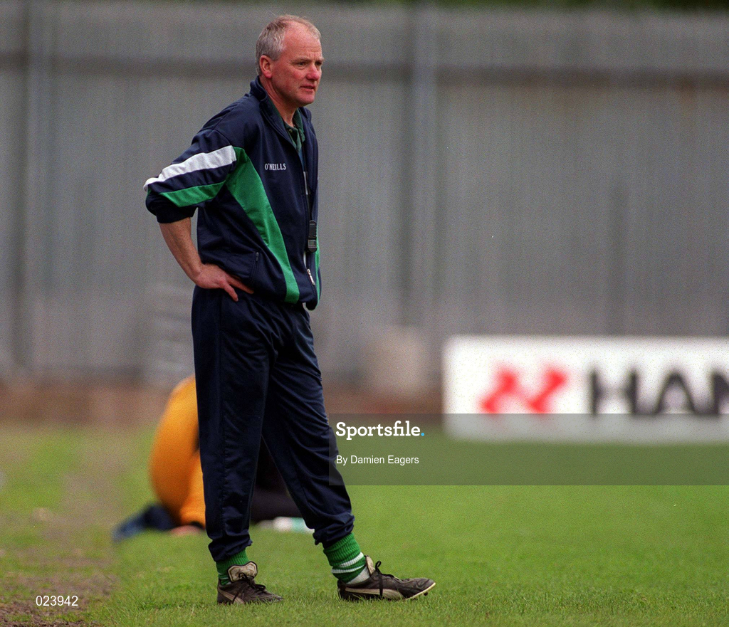 30 May 1999; Fermanagh manager Pat King during the Bank of Ireland Ulster Senior Football Championship Preliminary Round match between Monaghan and Fermanagh at St Tiernach's Park in Clones, Monaghan. Photo by Damien Eagers/Sportsfile