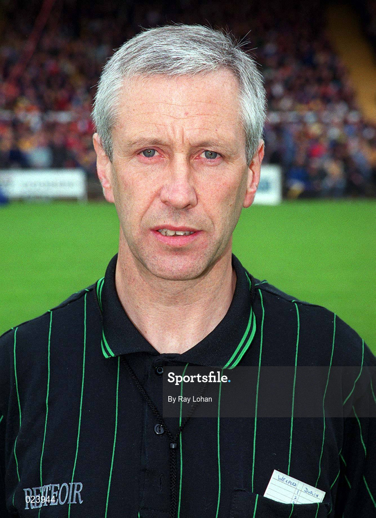 30 May 1999; Referee Pat O'Connor before the during the Guinness Munster Senior Hurling Championship Quarter-Final match between Limerick and Waterford at Páirc Uí Chaoimh in Cork. Photo by Ray Lohan/Sportsfile