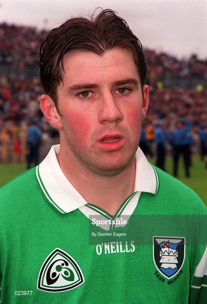 30 May 1999; Raymond Gallagher of Fermanagh before the Bank of Ireland Ulster Senior Football Championship Preliminary Round match between Monaghan and Fermanagh at St Tiernach's Park in Clones, Monaghan. Photo by Damien Eagers/Sportsfile