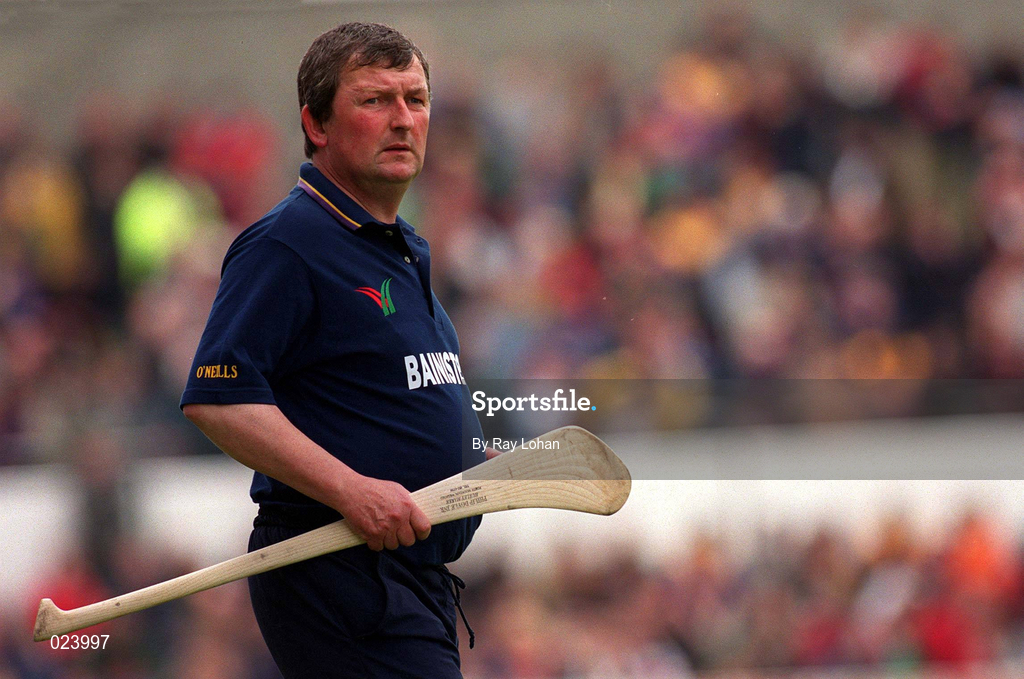 30 May 1999; Wexford manager Rory Kinsella during the Guinness Leinster Senior Hurling Championship Quarter-Final match between Dublin and Wexford at Nowlan Park in Kilkenny. Photo by Ray Lohan/Sportsfile
