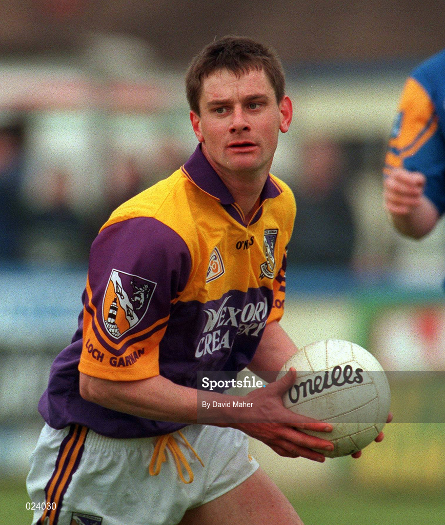 16 May 1999; Seán O'Shaughnessy of Wexford during the Bank of Ireland Leinster Senior Football Championship Preliminary Round Replay match between Longford and Wexford at Pearse Park in Longford. Photo by David Maher/Sportsfile