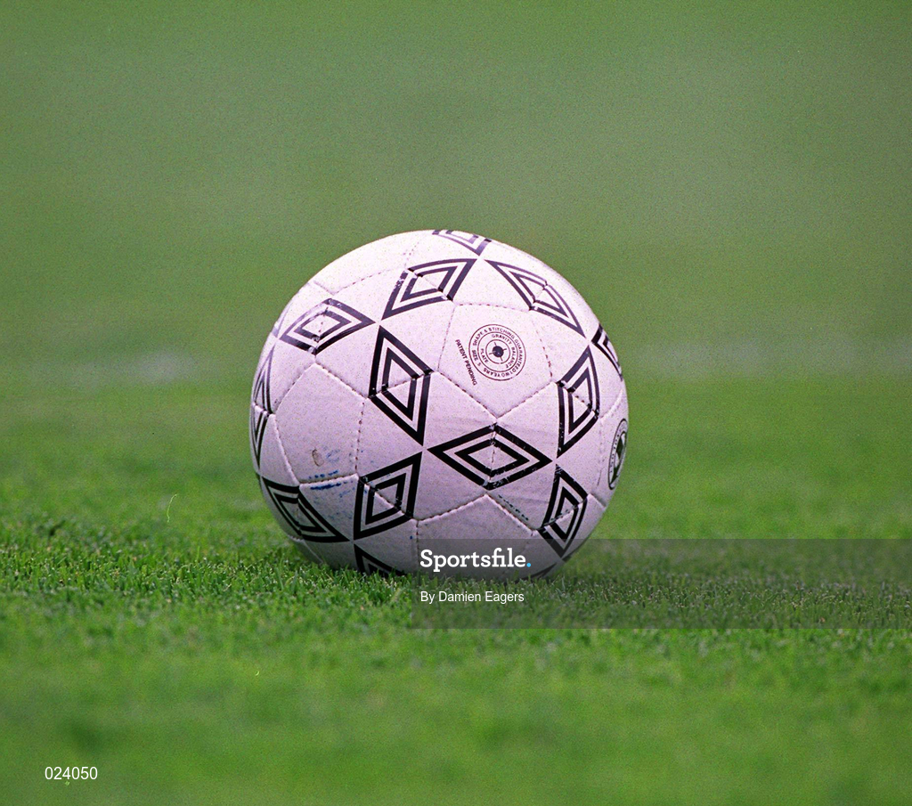 29 May 1999; A general view of a football at the International Friendly match between Republic of Ireland and Northern Ireland at Lansdowne Road in Dublin. Photo by Damien Eagers/Sportsfile