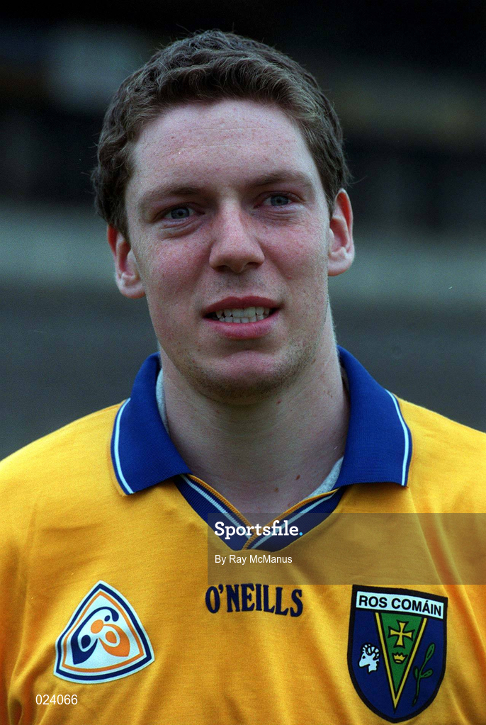 27 May 1999; Stephen Lohan during a Roscommon Football squad portraits session at Dr Hyde Park in Roscommon. Photo by Ray McManus/Sportsfile