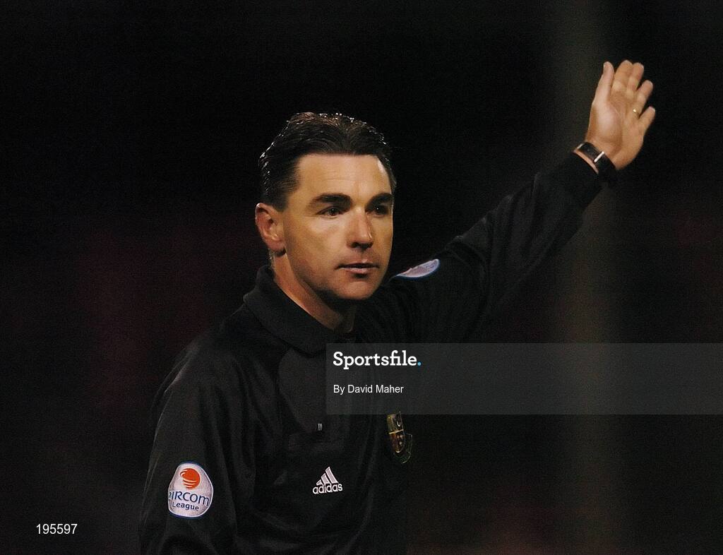 25 November 2005; Damien Hancock, referee. eircom league Promotion / Relegation Play-off, 2nd Leg, Dublin City v Shamrock Rovers, Tolka Park, Dublin. Picture credit: David Maher / SPORTSFILE