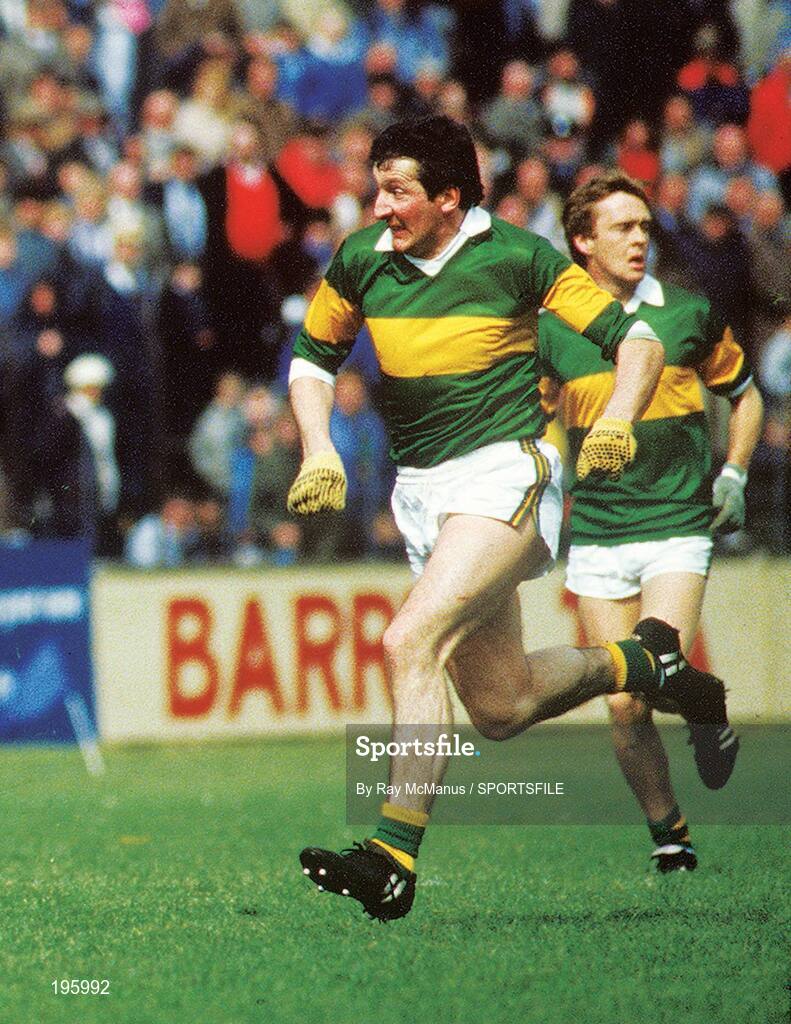 June 1982; Tim Kennelly, Kerry. Munster Football Championship Final, Kerry v Cork, Pairc Ui Chaoimh, Cork. Picture credit; Ray McManus / SPORTSFILE