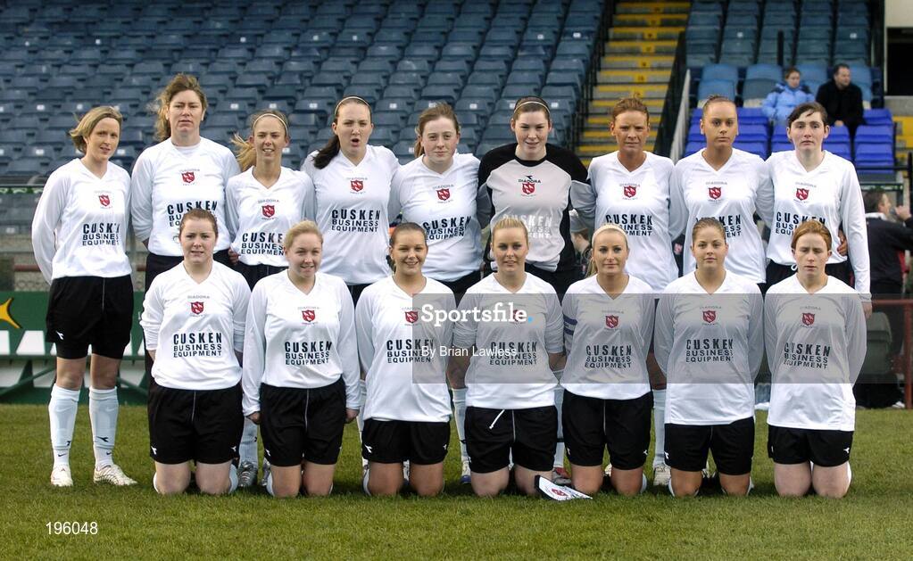 4 December 2005; The Dundalk team. WFAI Cup Final, Lansdowne Road, Dublin. Picture credit: Brian Lawless / SPORTSFILE