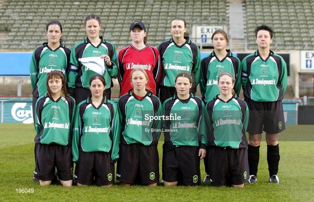 4 December 2005; The Peamount United team. WFAI Cup Final, Lansdowne Road, Dublin. Picture credit: Brian Lawless / SPORTSFILE