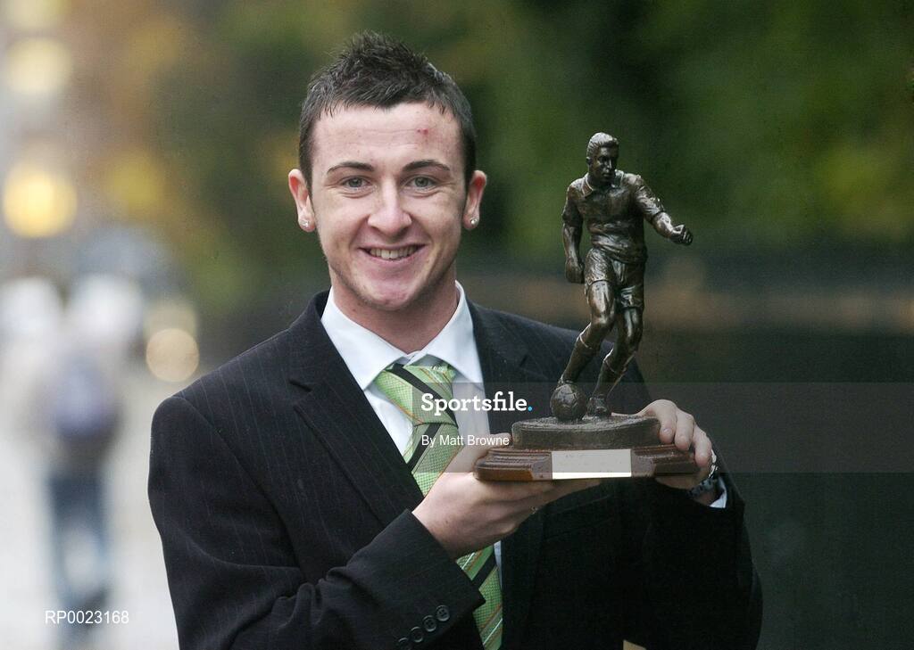 7 December 2005; Roy O'Donovan who was presented with the eircom / Soccer Writers Association of Ireland Player of the Month award for November. Baggot Street, Dublin. Picture credit: Matt Browne / SPORTSFILE