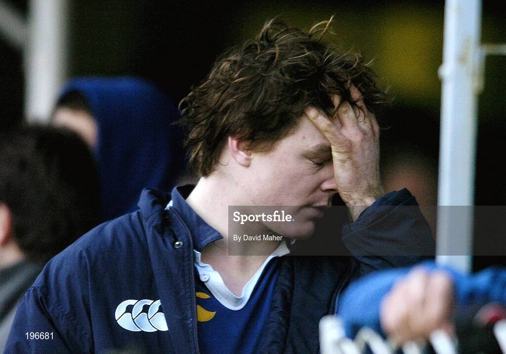 31 December 2005; Brian O'Driscoll, Leinster, turns away during the closing stages of the game. Celtic League 2005-2006, Group A, Leinster v Munster, RDS, Dublin. Picture credit: David Maher / SPORTSFILE