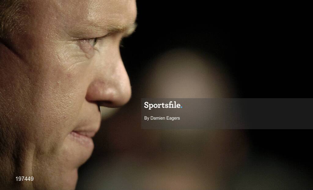 16 January 2006; Steve Staunton is interviewed after an FAI press conference to confirm his appointment as the new Manager of the Republic of Ireland Senior International Soccer Team. Mansion House, Dublin. Picture credit: Damien Eagers / SPORTSFILE