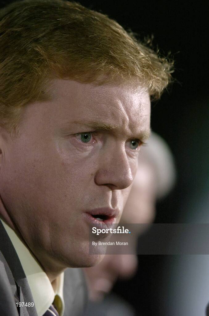 16 January 2006; Steve Staunton at an FAI press conference to confirm his appointment as the new Manager of the Republic of Ireland Senior International Soccer Team. Mansion House, Dublin. Picture credit: Brendan Moran / SPORTSFILE