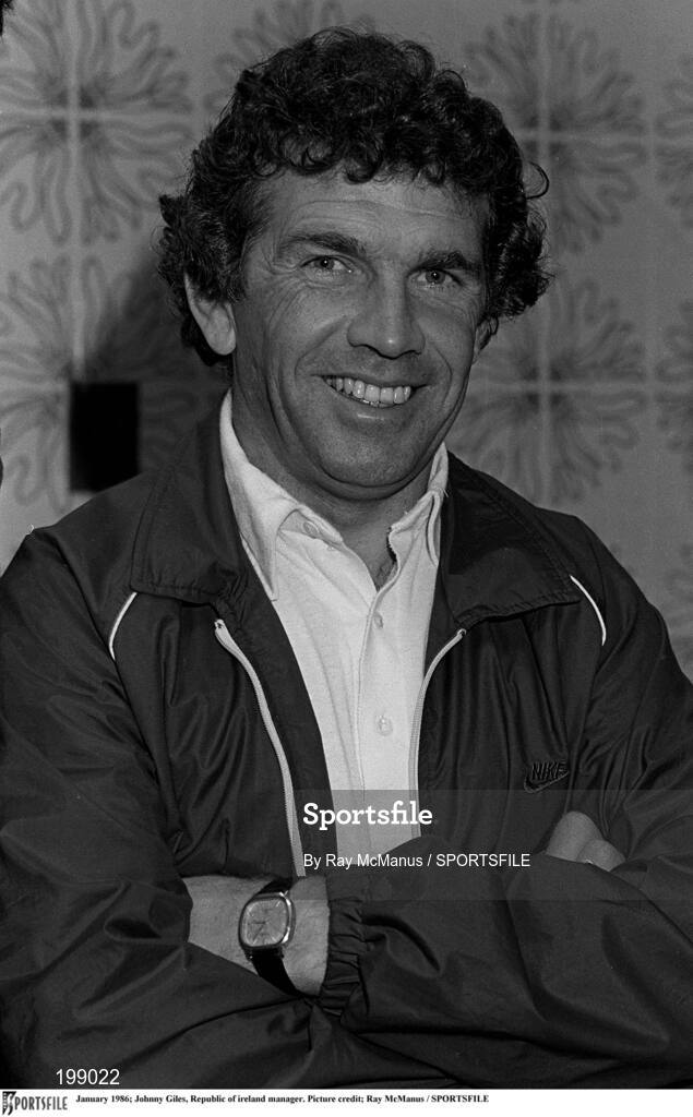 January 1986; Johnny Giles, Republic of ireland manager. Picture credit; Ray McManus / SPORTSFILE