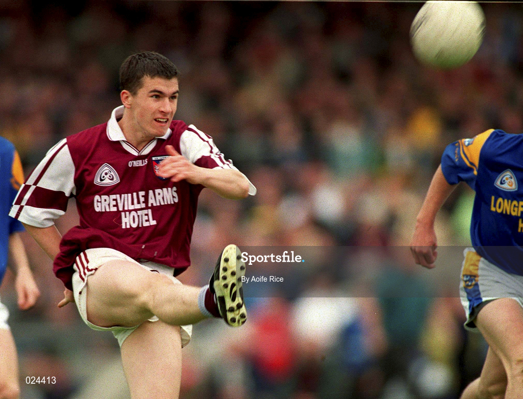 30 May 1999; Dessie Dolan of Westmeath during the Bank of Ireland Leinster Senior Football Championship 2nd Preliminary Round match between Westmeath and Longford at Cusack Park in Mullingar, Westmeath. Photo by Aoife Rice/Sportsfile