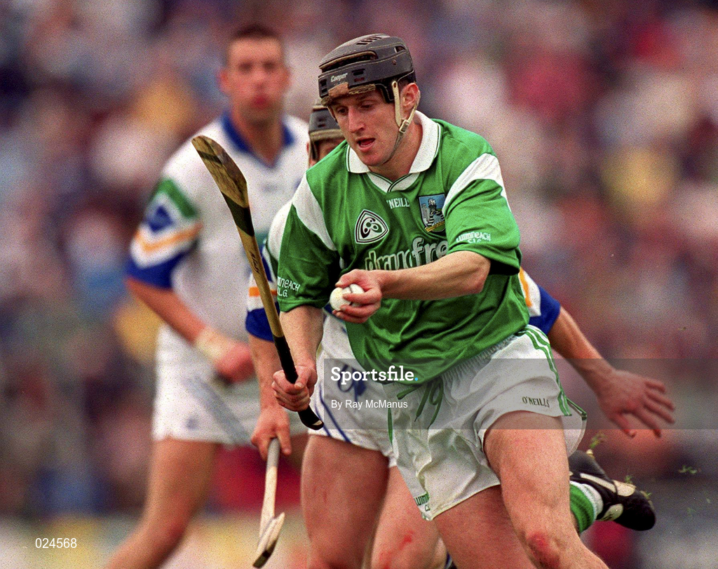 30 May 1999; Jack Foley of Limerick during the Guinness Munster Senior Hurling Championship quarter-final match between Limerick and Waterford at Páirc Uí Chaoimh in Cork. Photo by Ray McManus/Sportsfile