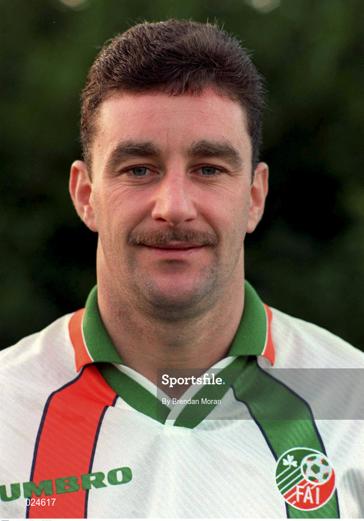 15 November 1994; John Aldridge during a Republic of Ireland squad portraits session. Photo by Brendan Moran/Sportsfile
