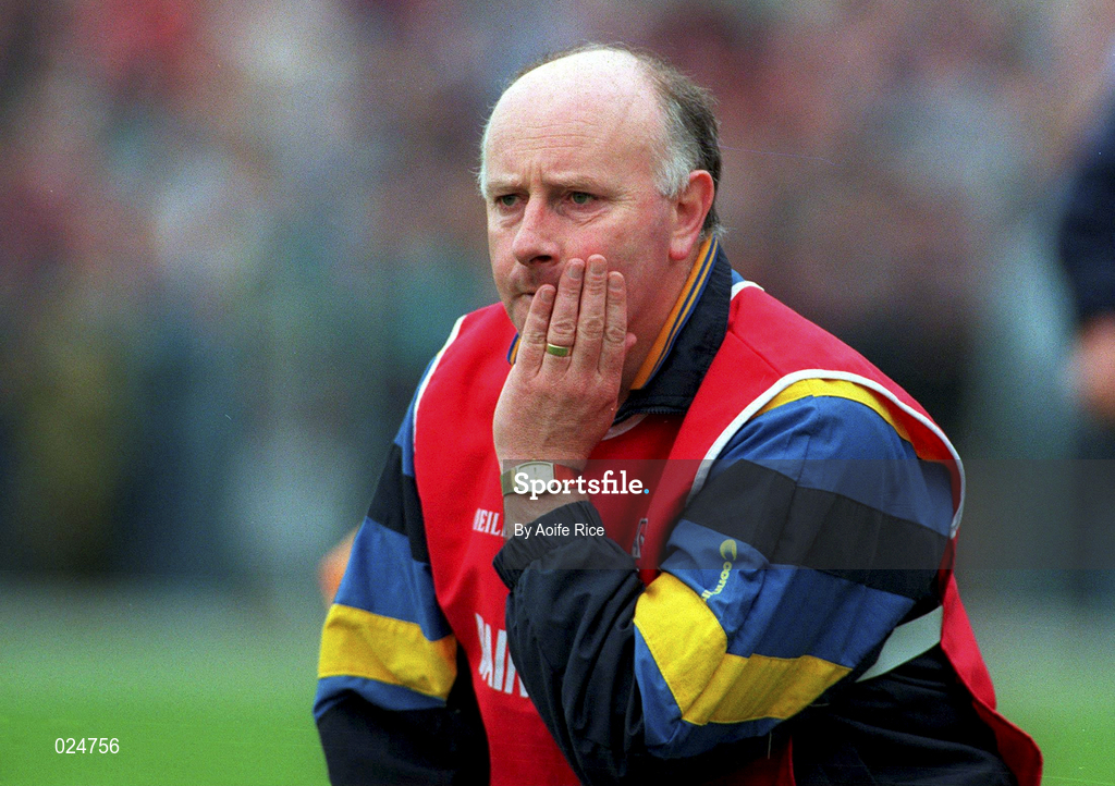 30 May 1999; Longford manager Michael McCormack during the Bank of Ireland Leinster Senior Football Championship 2nd Preliminary Round match between Westmeath and Longford at Cusack Park in Mullingar, Westmeath. Photo by Aoife Rice/Sportsfile