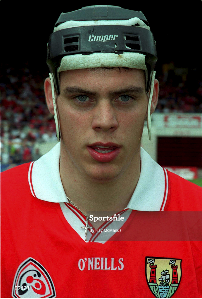 13 June 1999; Neil Ronan of Cork ahead of the Guinness Munster Senior Hurling Championship semi-final match between Cork and Waterford at Semple Stadium in Thurles, Tipperary. Photo by Ray McManus/Sportsfile