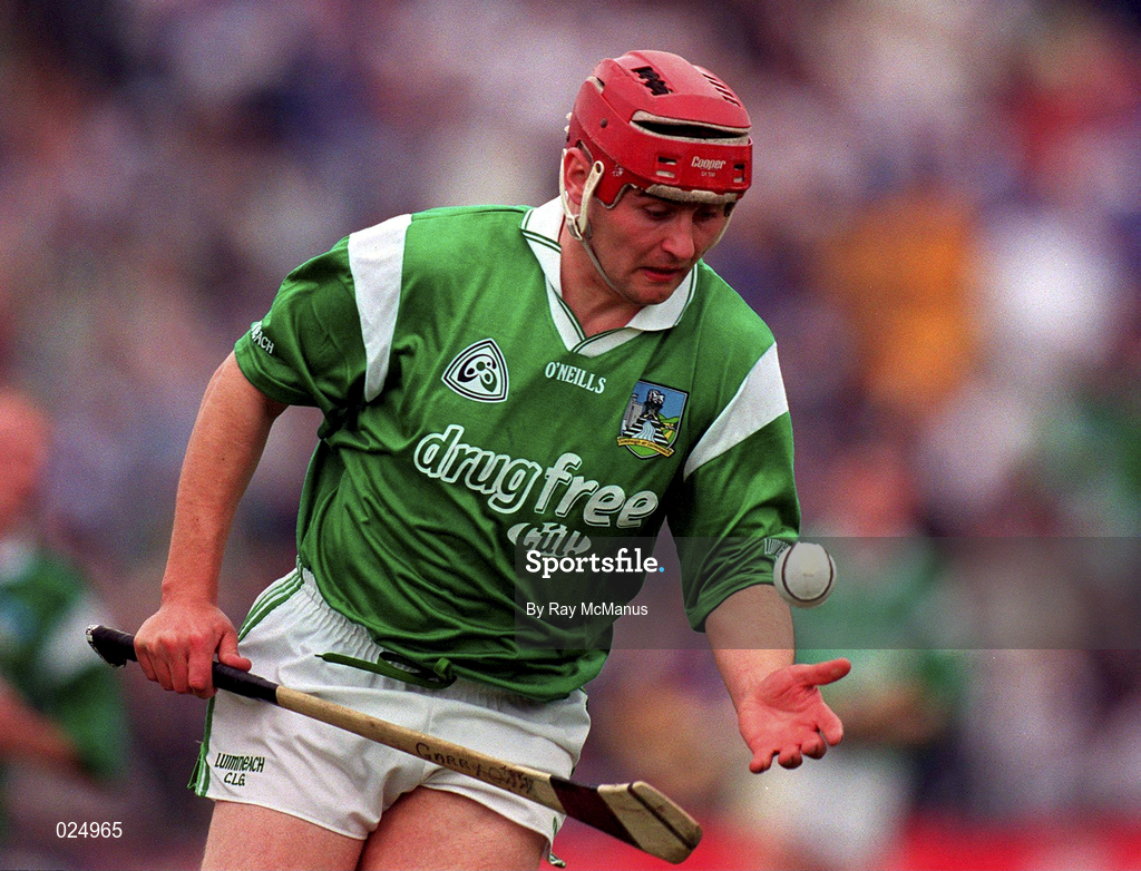 30 May 1999; TJ Ryan of Limerick during the Guinness Munster Senior Hurling Championship quarter-final match between Limerick and Waterford at Páirc Uí Chaoimh in Cork. Photo by Ray McManus/Sportsfile