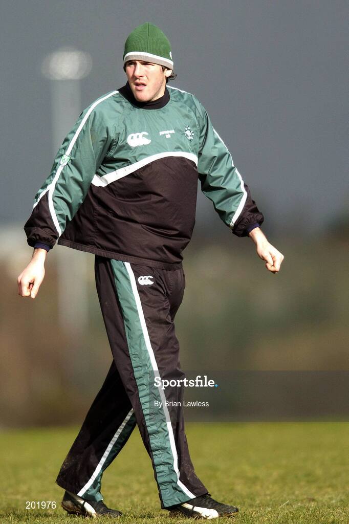 28 February 2006; Shane Horgan during Ireland rugby squad training. St. Gerard's School, Bray, Co. Wicklow. Picture credit: Brian Lawless / SPORTSFILE