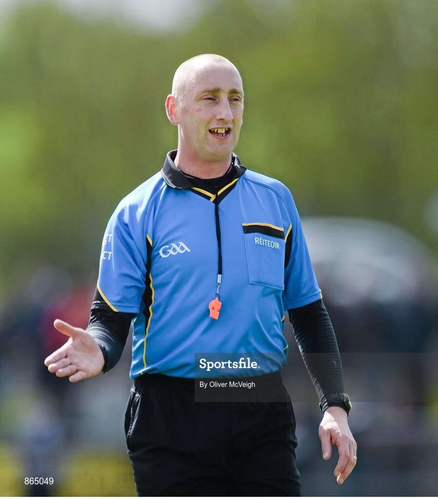 11 May 2014; Referee John Keenan. GAA All-Ireland Senior Hurling Championship Qualifier Group, Round 3, Antrim v London, Ballycastle, Co. Antrim. Picture credit: Oliver McVeigh / SPORTSFILE