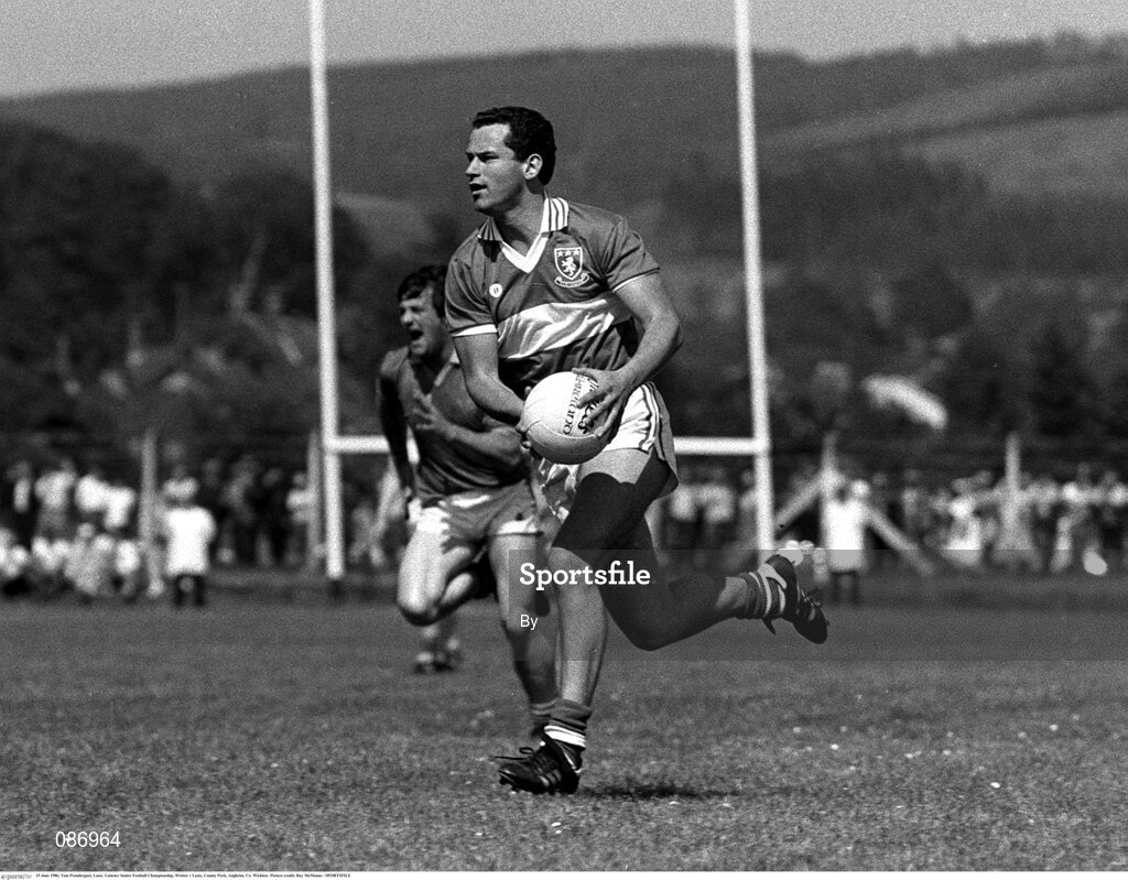15 June 1986; Tom Prendergast, Laois. Leinster Senior Football Championship, Wiclow v Laois, County Park, Aughrim, Co. Wicklow. Picture credit; Ray McManus / SPORTSFILE
