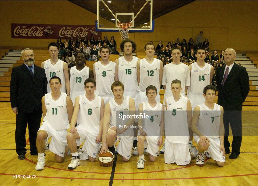 14 March 2006; The Colaiste Eanna team. Schools League Basketball Finals, Boys U19A Final, St. Fintan's v Colaiste Eanna, National Basketball Arena, Tallaght, Dublin. Picture credit: Pat Murphy / SPORTSFILE