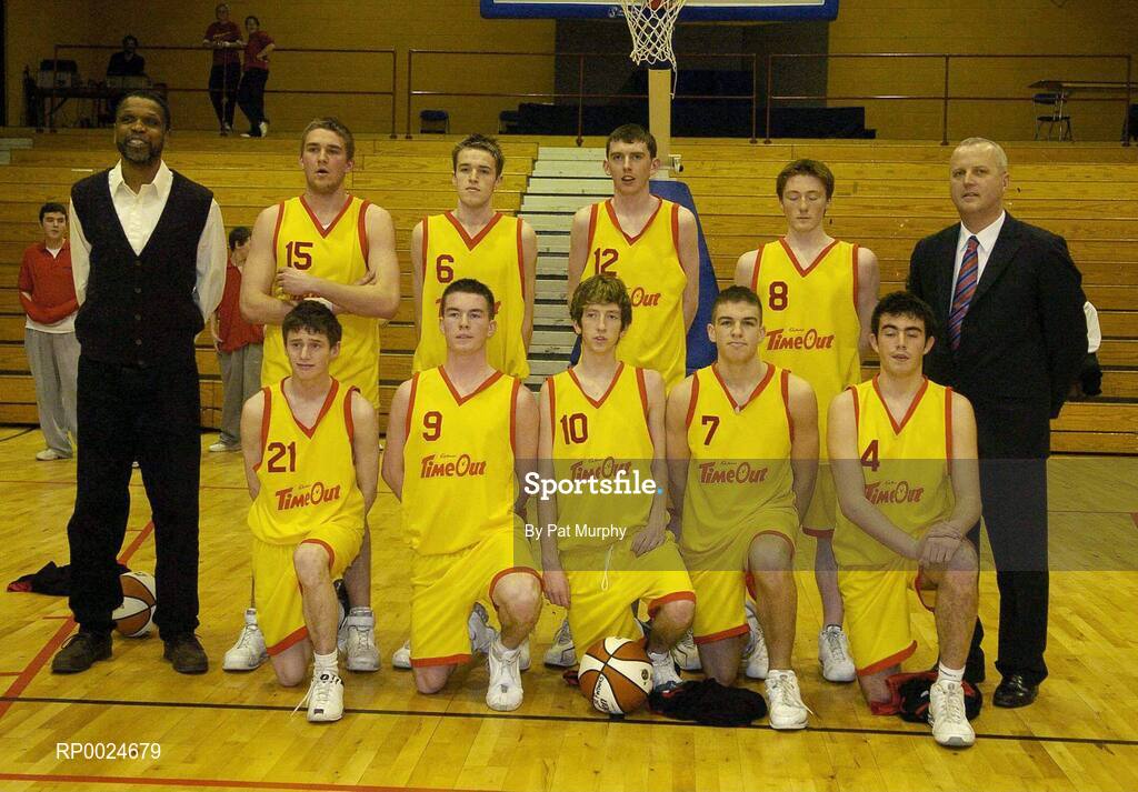 14 March 2006; The St. Fintan's team. Schools League Basketball Finals, Boys U19A Final, St. Fintan's v Colaiste Eanna, National Basketball Arena, Tallaght, Dublin. Picture credit: Pat Murphy / SPORTSFILE