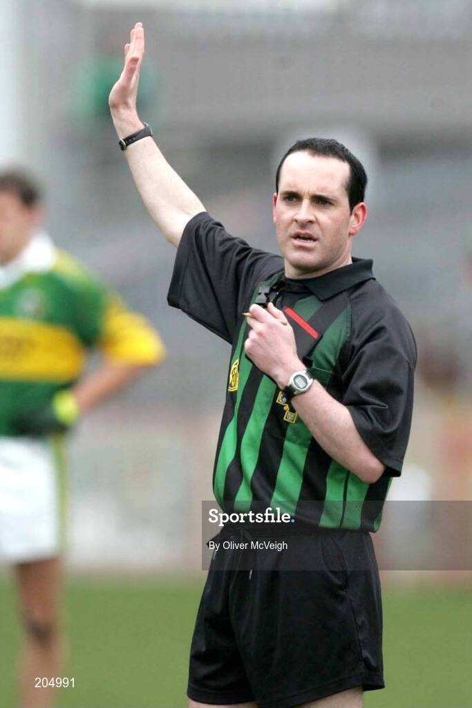 26 March 2006; David Coldrick, Referee. Allianz National Football League, Division 1A, Round 6, Tyrone v Kerry, Healy Park, Omagh, Co. Tyrone. Picture credit: Oliver McVeigh / SPORTSFILE