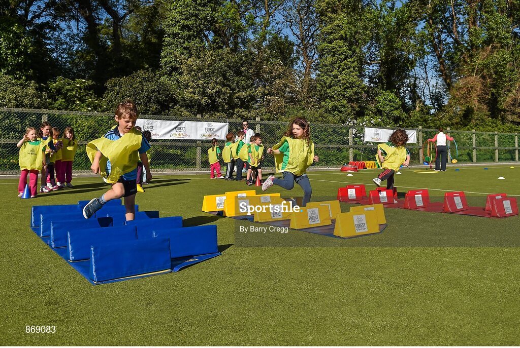 21 May 2014; Children from Raheny, Dublin, in attendance at a Forest Feast Little Athletics Jamboree. Manor House School, Raheny, Dublin. Picture credit: Barry Cregg / SPORTSFILE