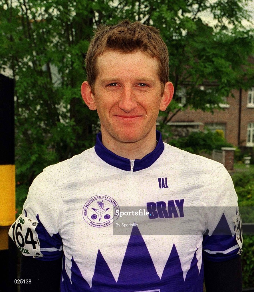 20 May 1999; Brian Kinneally of Bray Wheelers Cycling Club prior to racing on Stage 6 of the FBD Milk Rás in Donegal Town in Donegal. Photo by Sportsfile