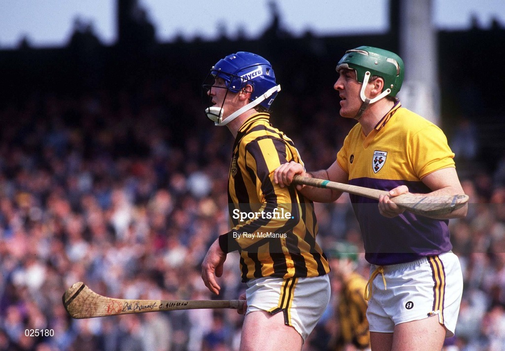 11 July 1993; Christy Heffernan of Kilkenny and Eammon Clearly of Wexford during the Leinster Senior Hurling Championship Final match between Kilkenny and Wexford at Croke Park in Dublin. Photo by Ray McManus/Sportsfile
