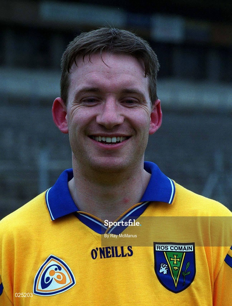 27 May 1999;  Clifford McDonald during a Roscommon Football squad portrait session at Dr Hyde Park in Roscommon. Photo by Ray McManus/Sportsfile